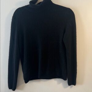 Charter Club Elegant Black Turtleneck Sweater - cashmere